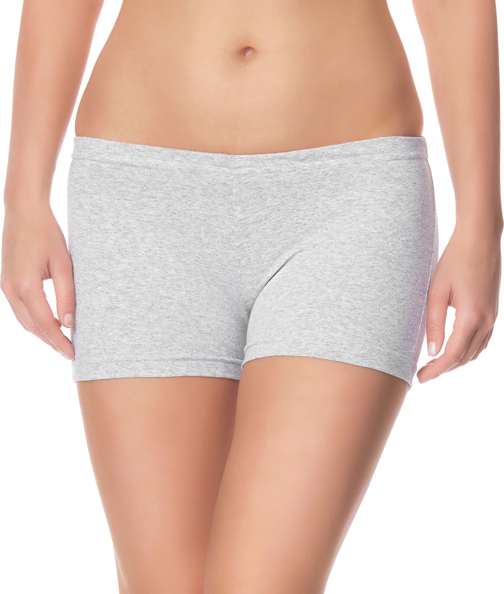Ladeheid Dames Leggings - Zwangerschapskleding – Kort – Katoen – Melange12 – 44/46 LA-MA-Shorts-Short