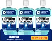 Bol.com LISTERINE Mondwater Total Care - mondspoeling - bescherming tegen tandsteen - 3 x 500 ml aanbieding