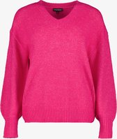 Pull femme tricoté TwoDay rose fuchsia - Taille L