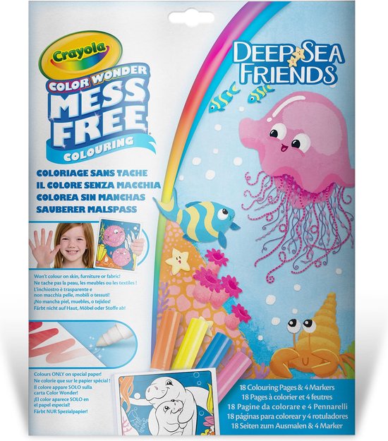Crayola - Color Wonder - Kleurboek - Kleurplaten en Stiften - Zeevrienden