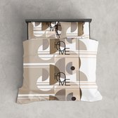 Parure de draps 100% Katoen Premium - Drap plat supérieur avec drap inférieur - Home