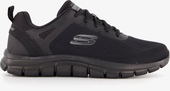 Skechers Track-Broader 232698- BBK, Homme, Zwart, Baskets pour femmes, Chaussures de sport, taille: 46