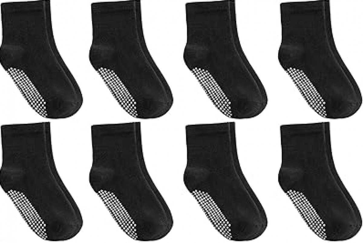 8 paar - Sokken - babysokjes - kindersokken - baby sokken anti slip - baby sokken 3-5 jaar oud - babysokken - antislip - met grips Crew-sokken - 21cm - katon - voor peuters