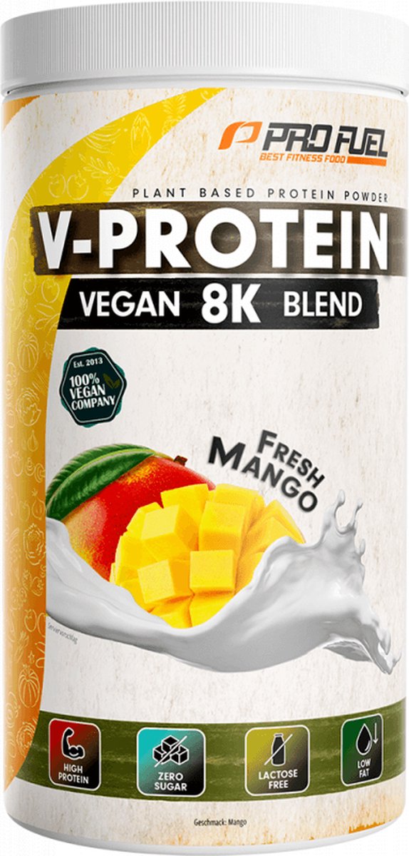 ProFuel V-Protein 8K Blend (750g) Fresh Mango - Eiwitten - Veganistisch eiwit