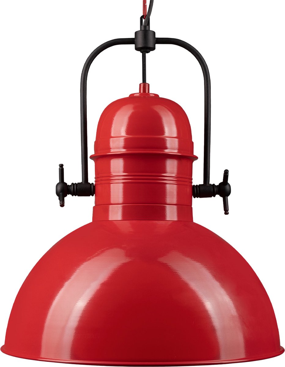 Bamyum Deckenlampe hanglamp, industriële Modern stijl, Ø26 cm, rood metalen lamp