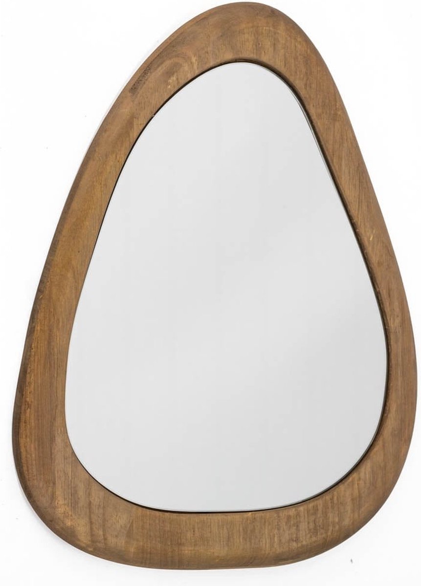 Wandspiegel Asymmetrisch - Spiegel Hout Organisch - Gang Hal Spiegel - Muur Spiegel - 45 x 2 x 54 cm