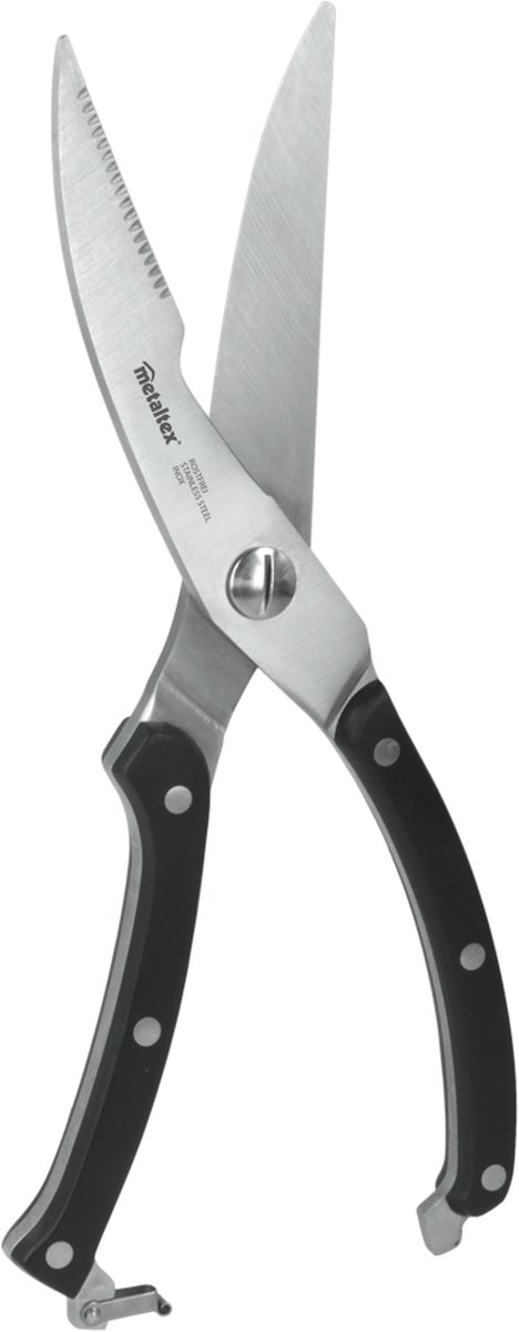 Metaltex - Wildschaar - Keukenschaar - RVS - Handgreep Bakelite - Voor Gevogelte - 25 cm