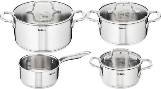 Tefal Duetto Pannenset - 4-delig - RVS