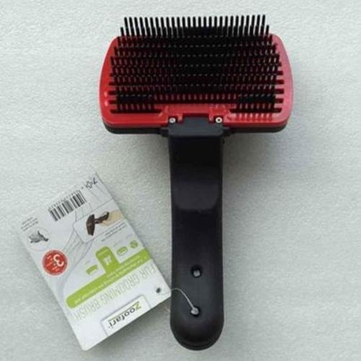 Zoofari Honden Grooming Borstel – Duurzaam & Hygiënisch – Voor Alle Hondenmaten – Zachte Massage – Eenvoudig Reinigbaar – 20 cm