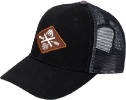 Trucker Pet Zwart - Visserspet met Mesh Achterkant - Verstelbaar - Mikado