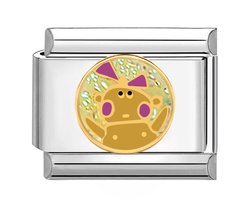 Quiges - Schakel - Bedel - 9mm - charms - Pop - Geschikt voor - armband - Schakelarmband - italy bedels armband