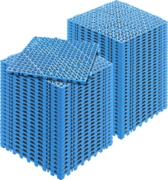 in elkaar grijpende tegels 50 stuks vloertegels drainage vloertegels vloertegels 30 x 30 cm vierkante vloertegels voor buiten patio pvc vloertegels badkamer toilet zwart | NL