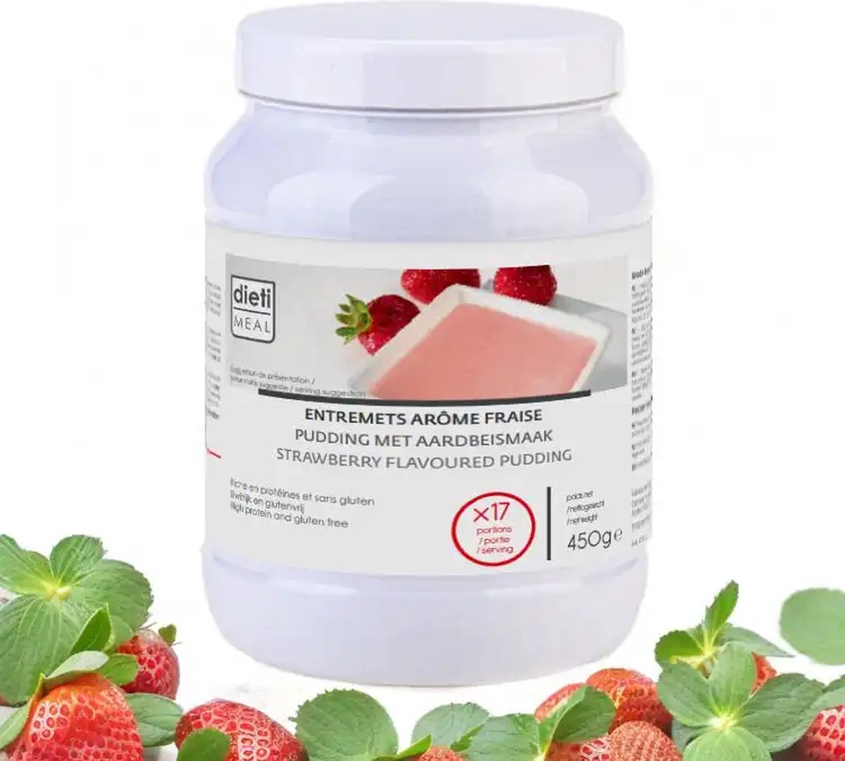 Dieti Aardbeien dessert - 450 gram - Maaltijdvervanger