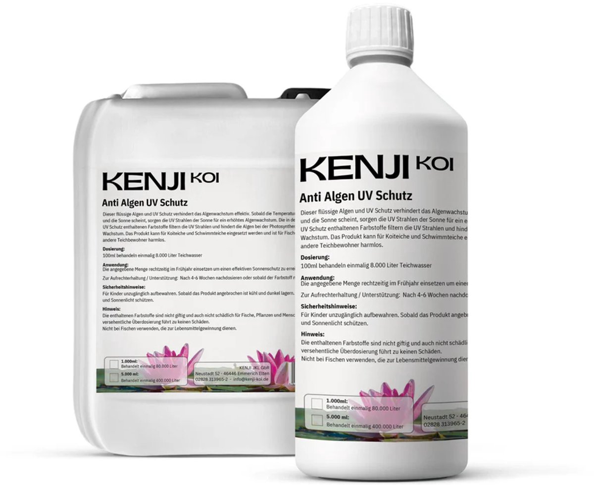 KENJI KOI Anti-Algen UV Bescherming 500ml - Voorkomt Alg groei - Voorkomt Draadalgen - Duurzaam