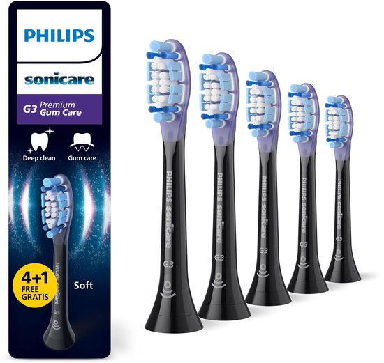 Philips Sonicare Premium Gum Care HX9055/88 Zwart (5 stuks)