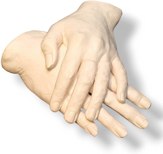 Handenbeeld - Handafdruk - Gipsafdruk - GipsHanden - Hand - 3D - Basis Pakket bestaat uit 300 gram Casting Mix Poeder & 750 gram Gips - Bodycasting - Extensso® - Gipsafdruk - Alginaat - Een herinnering - Hobby Pakket - Bodycasting - Handbeeld van Extensso® — afbeelding 4