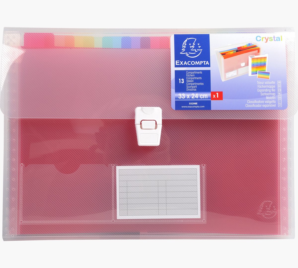 Exacompta Polypropyleen A4 Mappen - 1 Stuk - Verschillende Kleuren