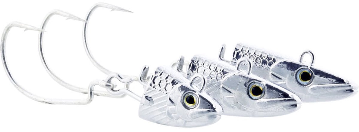 Westin Magic Minnow Weedless Jig Spare Head – Reserve Jigkoppen voor Magic Minnow - Maat : 14g For Body 8cm Silver Haak 1