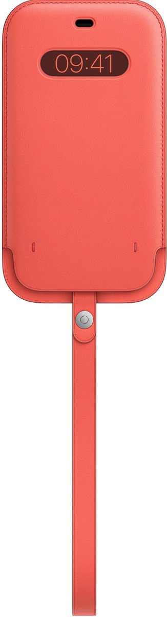 Apple - Leren hoesje met Koord - MagSafe - iPhone 12 Pro Max - roze
