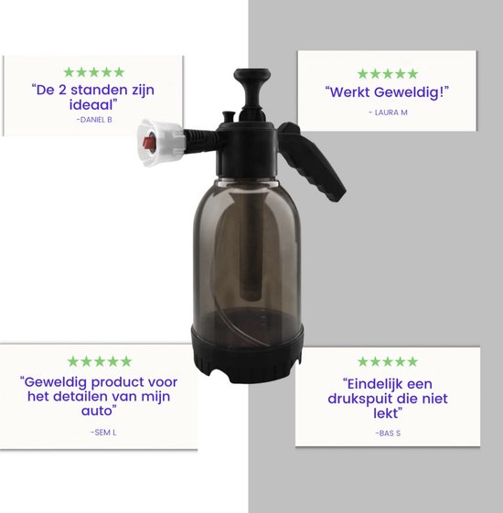 Car Care HPP Druk spuit pakket Snow Foam 500ml - Auto was set - Foamer auto - Auto foamer - Foam gun - Druk spuit auto - Detail brushes - Washandschoen - Schuimsproeier - Auto spuit - Foam cannon auto - Foam sproeier van Merkloos	 — afbeelding 4