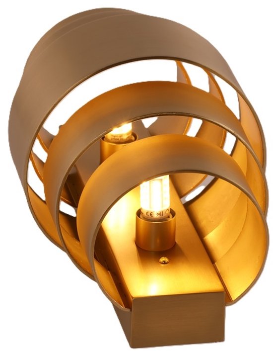 Applique Artdelight Rolls - bronze doré - 2 x raccord G9