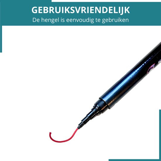 Kinder Vishengel incl. dobber, draad & haakje - Vishengel 270 cm - SEVEND® — afbeelding 2