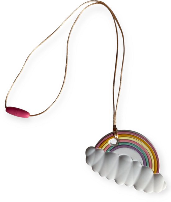 Bijtketting - Regenboog - Kleurrijk - Roze - Vanaf 3 jaar! van Merkloos — afbeelding 2