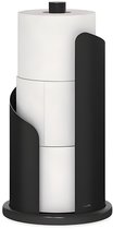 Bol.com keukenrolhouder roestvrij staal mat H 30 Ø 15 cm rolhouder papierrolhouder voor keukenrolhouder staand (zwart) aanbieding
