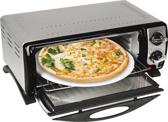 Luxe Efbe-Schott Pizzaoven 1400W 13L RVS/Zwart - pizza oven - bakoven |  bol.com