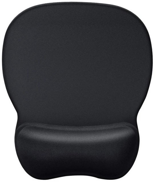 Rii Muismat Met Gelkussen – 25x21x2 Cm – Ergonomisch, Waterdicht – Polssteun Voor Computer En Laptop – Zwart
