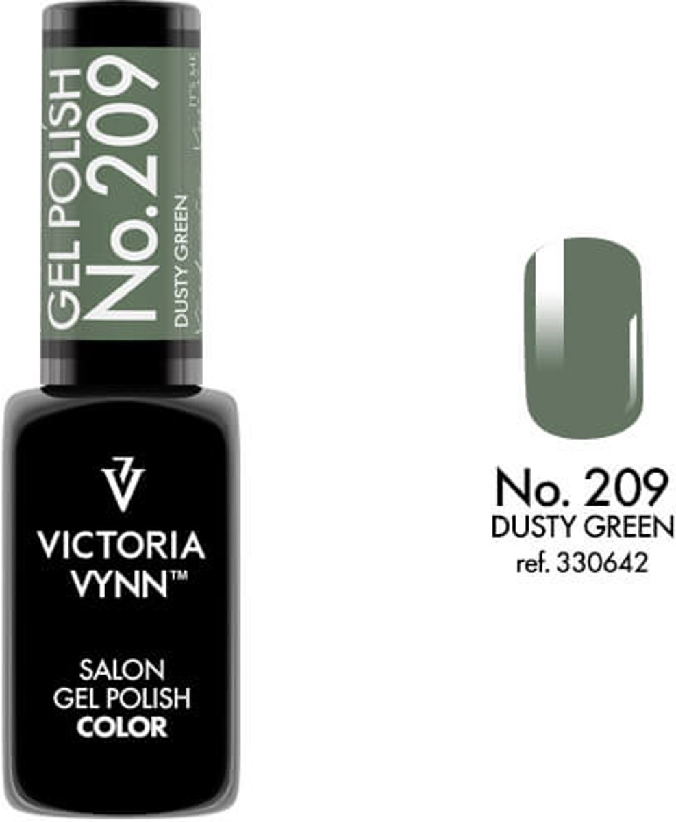 Victoria Vynn – Salon Gelpolish 209 Dusty Green - leger groen - gel polish - gellak - nagels - nagelverzorging - nagelstyliste - uv / led - nagelstylist - callance