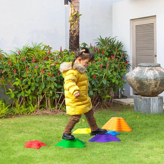 5-delige Balansstenen Voor Kinderen – Met Antislip, Kleurrijk, Tot 100 Kg Belastbaar
