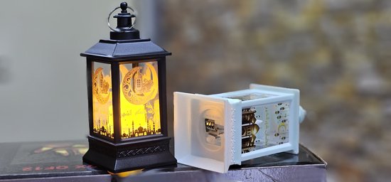 Ramadan decoratieve lantaarn, vintage lantaarn, decoratie, ramadan decoratieve lamp, set Ramadan Kareem decoratie lantaarn, Eid Mubarak decoratie, maan, ster, lantaarn, lichtketting voor buiten