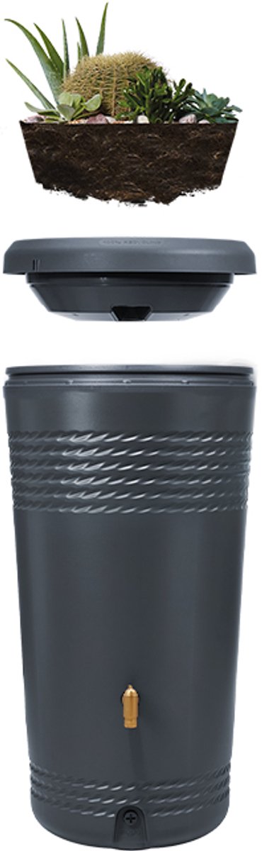 Garantia récupérateur d'eau Milo 2 en 1 - 230 liter - avec jardinière et robinet