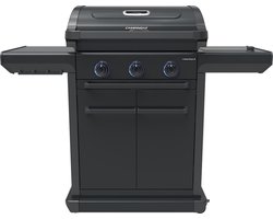 Campingaz 3 Series Onyx S gasbarbecue met zijbrander – modulaire BBQ – 5 jaar garantie – Zwart