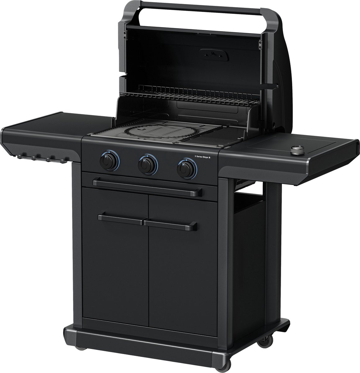 Campingaz 3 Series Onyx S gasbarbecue met zijbrander – modulaire BBQ – 5 jaar garantie – Zwart – foto 2