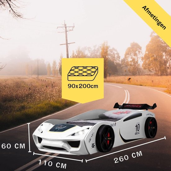 Dream Racer Autobed – Uniek racedesign met LED-verlichting ...