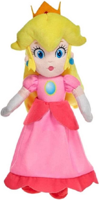Princes Peach Pluche Knuffel 35 cm - Super Mario Bros Plush - Speelgoed voor Jongens en Meisjes - Mario Kart bekend van Nintendo Switch - Mario Prinses Peach Luigi Toad Donkey Kong Yoshi Bowser
