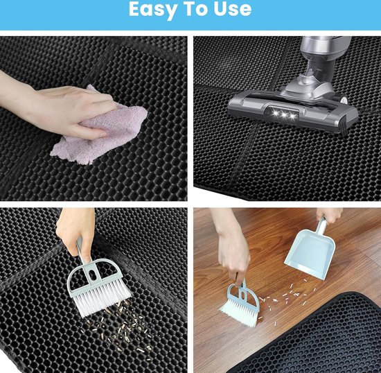Ycozy Kattenbakmat, 75 × 55cm Dubbellaags Honingraat