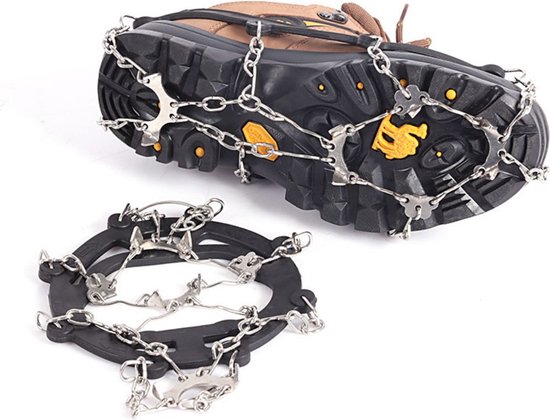 Nagels voor schoenen, winter, licht anti-slip schoenstuds, stijgijzers voor bergschoenen, outdoor schoenen, spikes voor wandelschoenen L