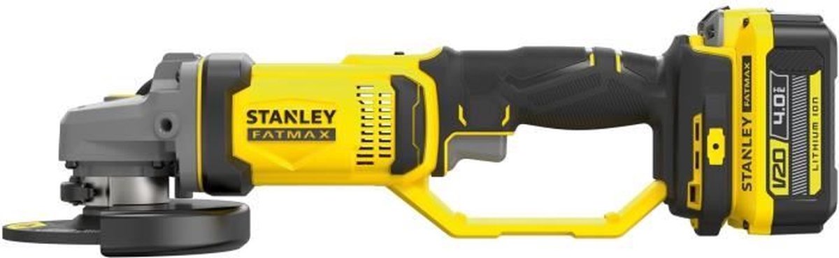 Slijpmachine 125 mm - 18V Lithium - 1 4Ah batterij - STANLEY FATMAX V20 - SFMCG400M1K-QW