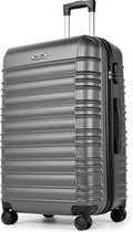 TAN.TOMI Koffer 95L Handbagage Ruimbagage - Cijferslot - Reiskoffer - Trolley Koffer met Wielen - Ddonkergrijs