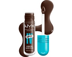 NYX Professional Make Up Lip IV 06 Espresso Soak Hydraterende Lipgloss - Tot 12 uur hydratatie - Verrijkt met Magnesium, Vitamine B12 en Kokoswater - 5ml