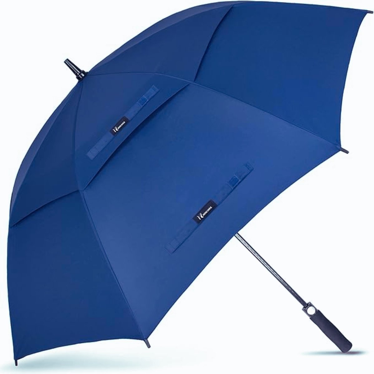 Golf Paraplu 54 Inch - Extra Sterke Automatische Open Golfparaplu Met Dubbele Laag En Windbestendig Ontwerp Voor Familie en Mannen (Sapphire Blauw)