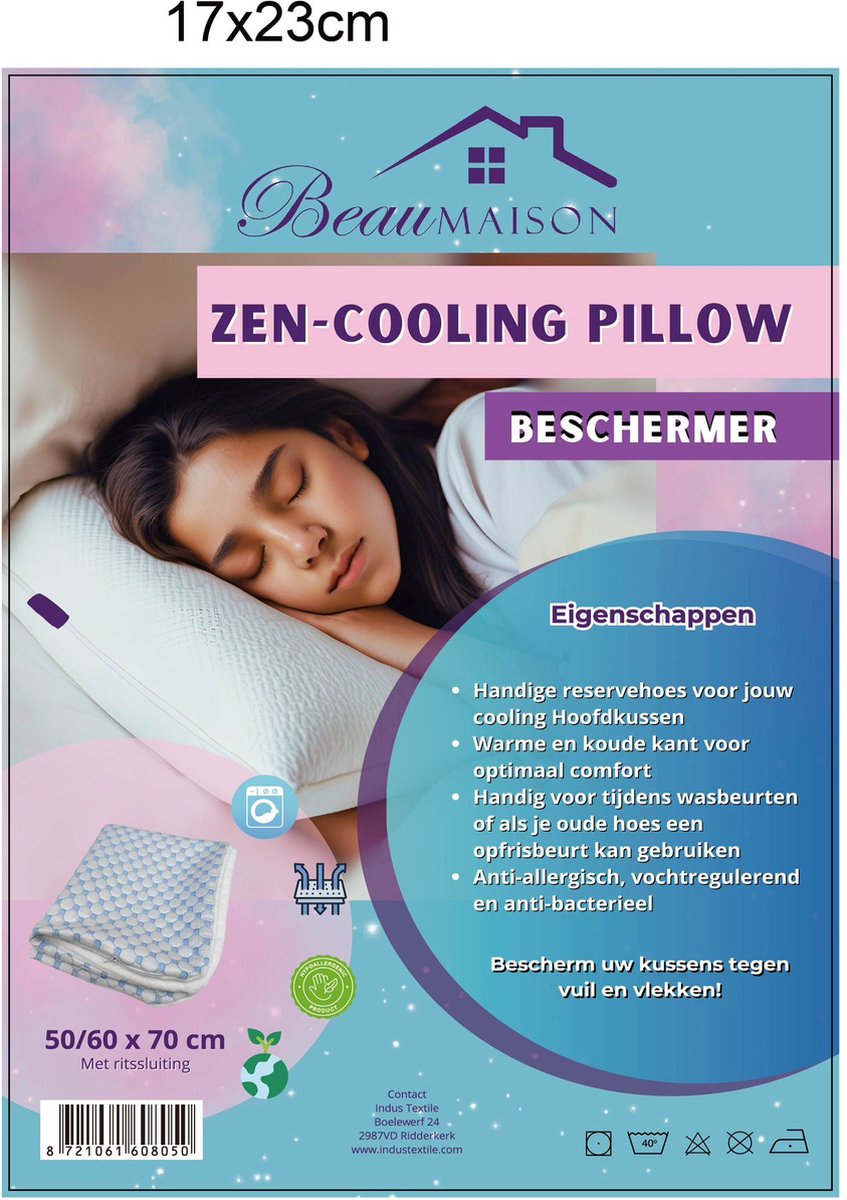 Beau Maison Zen-Cooling Pillow Beschermer - 60x70 cm - Reservehoes