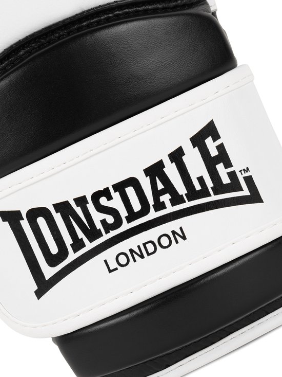 Lonsdale Bokshandschoenen van leer Barford Olive/Black/White 14 oz Lonsdale Bokshandschoenen van leer Barford Olive/Black/White 14 oz