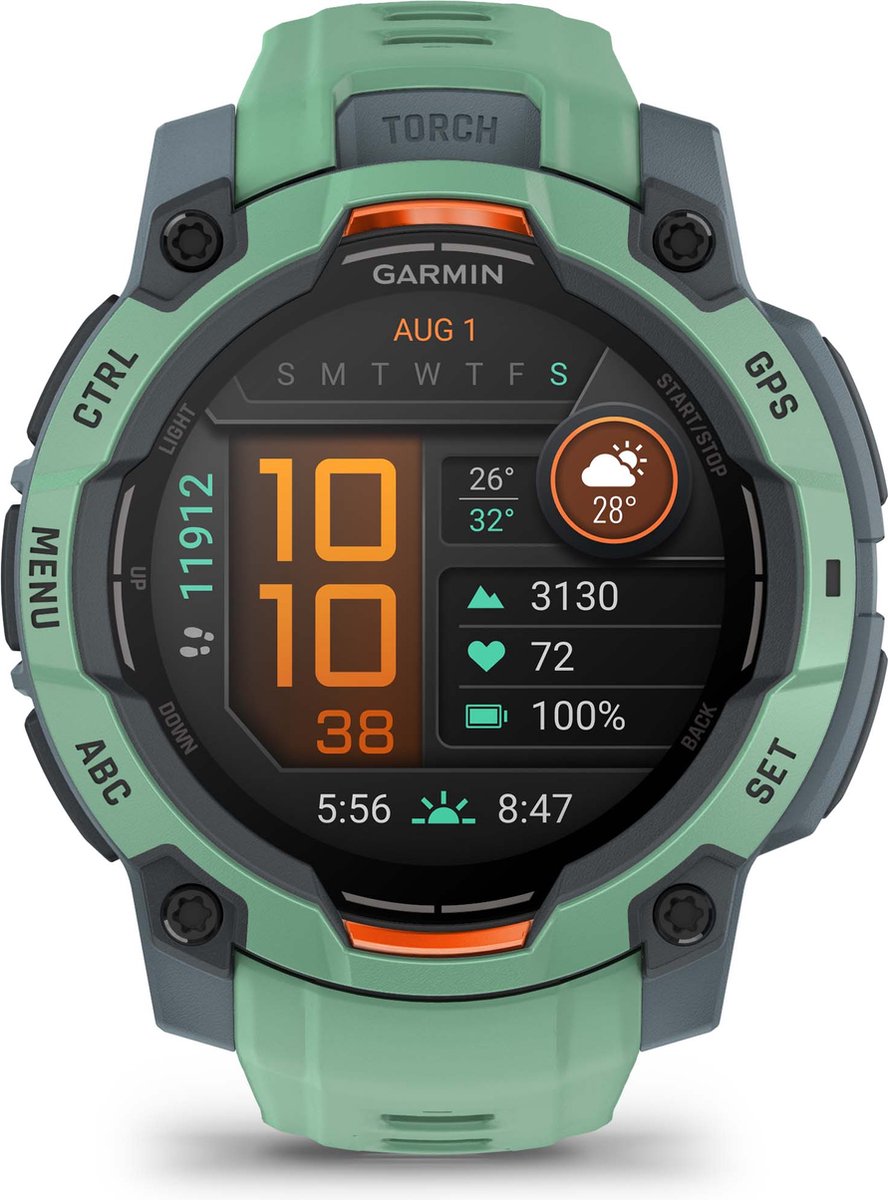 Garmin Instinct 3,45mm,AMOLED,Neo Tropic Bezel w/Neo Tropic Bnd,WW