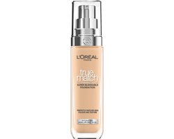 L’Oréal Paris True Match Foundation - 3D/W - Natuurlijk Dekkende Foundation met Hyaluronzuur en SPF 16 - 30ml - Vegan