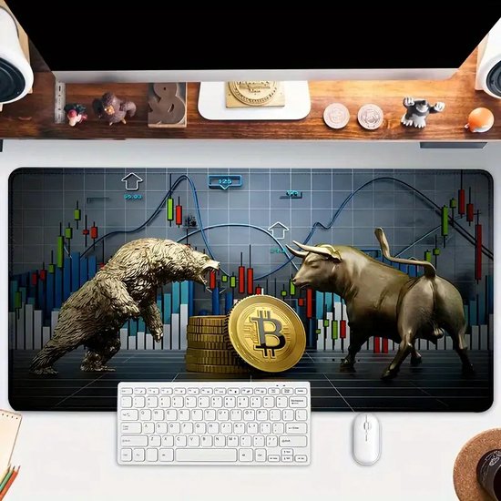 Kleine Crypto Beer & Bitcoin Gaming Muismat – Antislip Rubberen ...