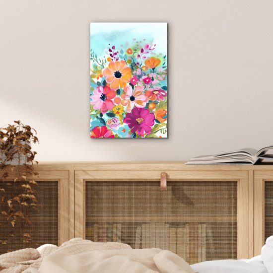 Décoration murale Métal - Aluminium Peinture Industriel - Fleurs - Tableau - Nature - Botanique - 20x30 cm - Dibond - Photo sur aluminium - Décoration murale industrielle - Pour le salon/chambre